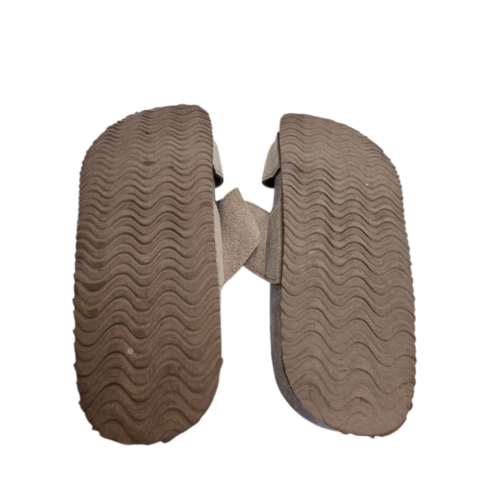 Steve Madden Tan Suede Buckle Sandals - Picture 6 of 8